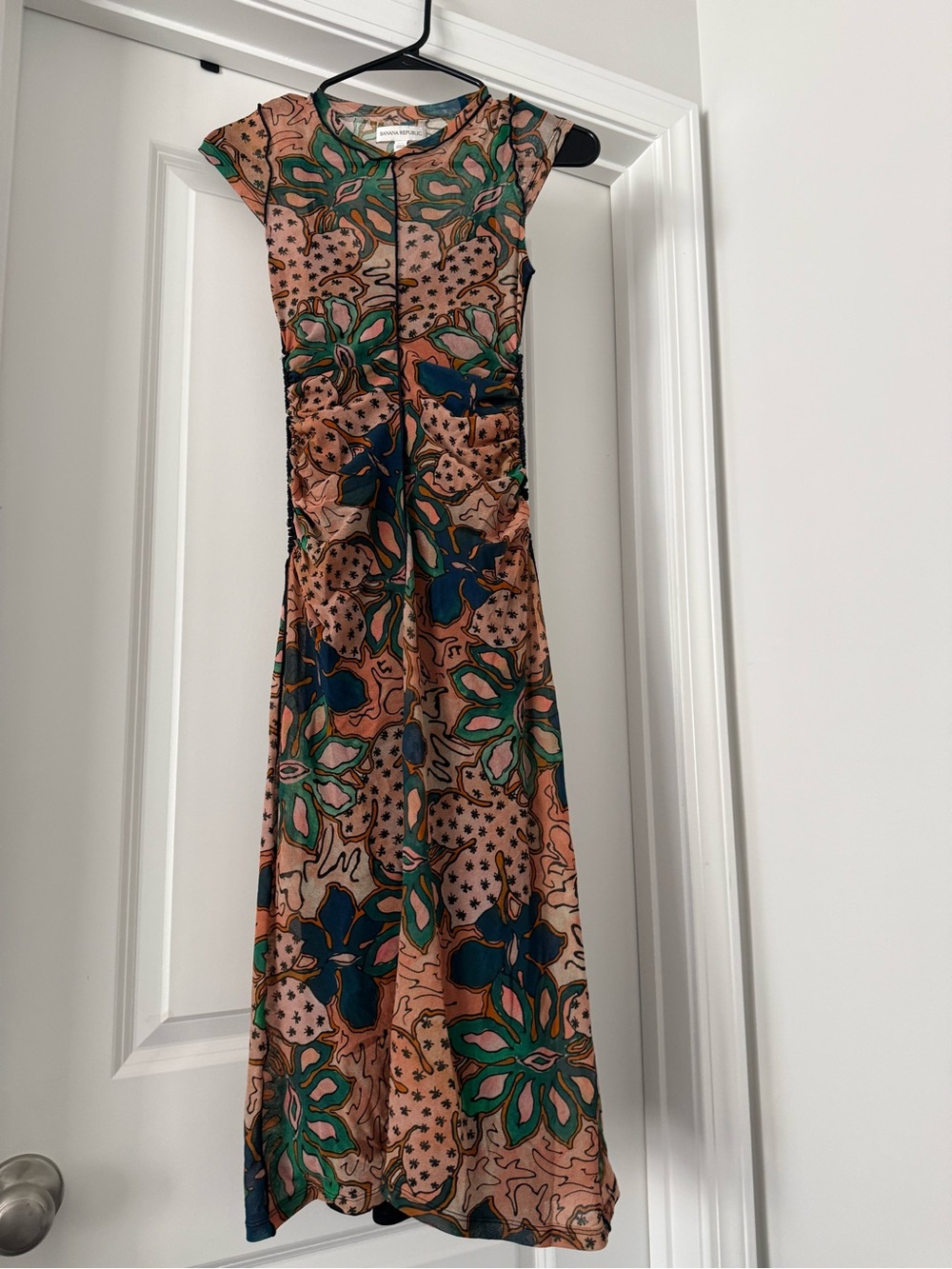 Banana Republic multi-colored fitted floral dress sz xxs petite